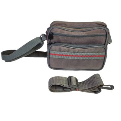 Camera Case Vintage 80s Canvas Gray Khaki Shoulder Bag *Desc - Image 1 of 4