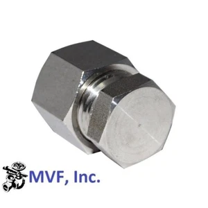 Tapa de acero inoxidable HSME 316 para montaje de tubo OD de 1/2" AC-8-SS - Imagen 1 de 4