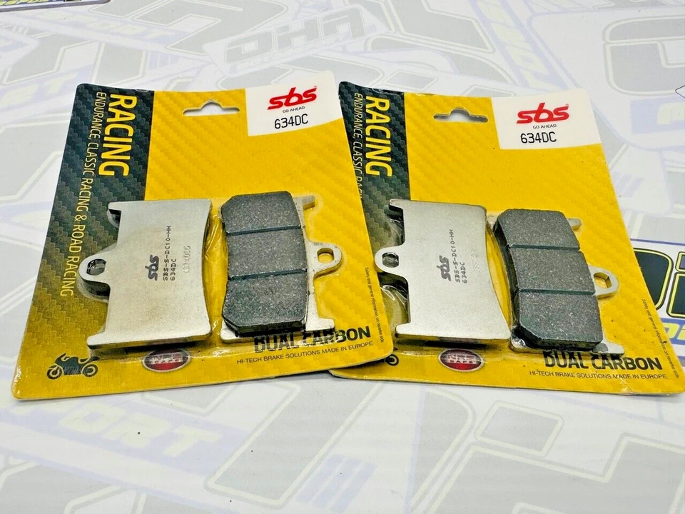 Pastilhas de freio dianteiras de pista de corrida de carbono duplo SBS para Yamaha YZF R1-M 2020 2021 2022 - Imagem 1 de 1