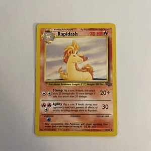 Pokémon TCG Rapidash Jungle 44/64 Regular Unlimited Uncommon - Picture 1 of 3