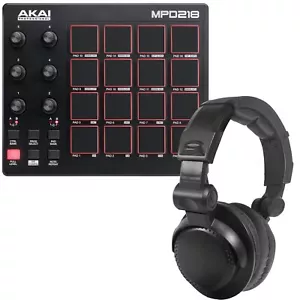 Akai Professional MPD218 Pad Controller with Collapsible Headphones - Picture 1 of 5