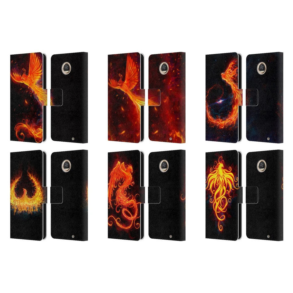 OFFICIAL CHRISTOS KARAPANOS PHOENIX LEATHER BOOK CASE FOR MOTOROLA PHONES - Image 1 of 4