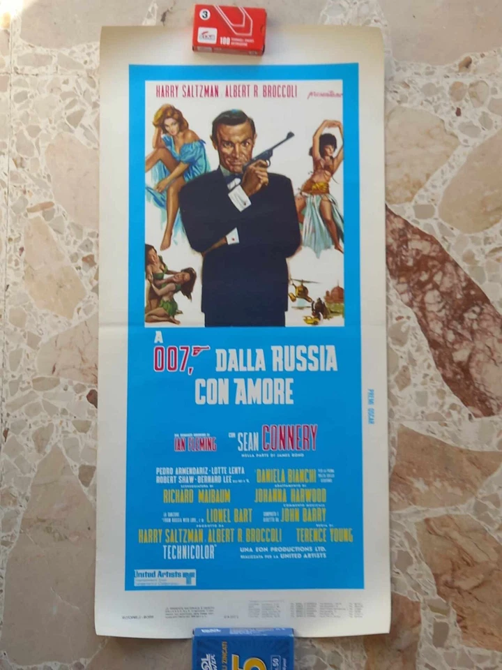 007 DALLA RUSSIA CON AMORE LOCANDINA poster ORIGINALE fleming sean connery 1963 - Immagine 1 di 1