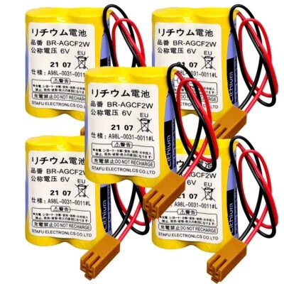 5pcs BR-AGCF2W 6V for Panasonic Battery for Fanuc A98L-0031-0011#L PLC Battery - Image 1 of 4