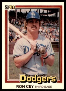 1981 Donruss #296 Ron Cey Los Angeles Dodgers - Picture 1 of 2