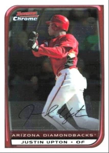 2008 Bowman Chrome Justin Upton Arizona Diamondbacks #6 - Picture 1 of 2