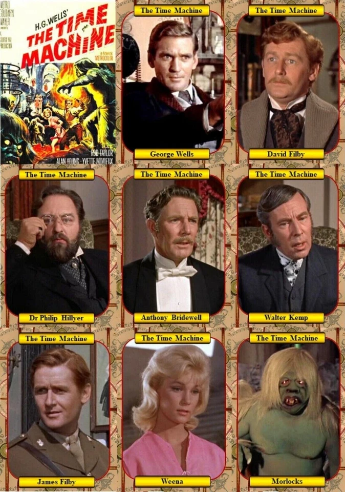 TC The Time Machine (1960) movie Rod Taylor Yvette  Set 9 Karten - Bild 1 von 1