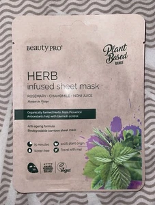 BEAUTY PRO HERB INFUSED SHEET MASK 22ML - Picture 1 of 1