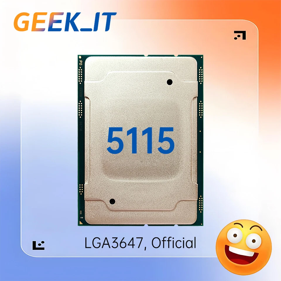 ✅Intel Xeon Gold 5115 SR3GB 2.4GHz 10C / 20T 13.75MB 85W LGA3647 CPU - Image 1 of 1