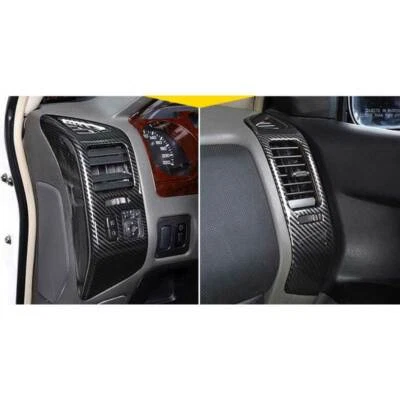 Cubierta de ventilación de salida de aire acondicionado L&R de fibra de carbono para Mitsubishi Pajero Montero 2000-06 Foto 1 de 4