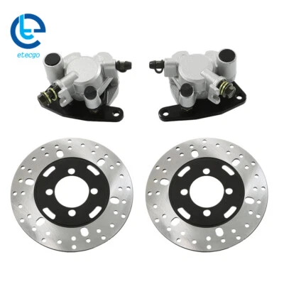 For Yamaha Big Bear 350 400 YFM350/400 4x4 Front Brake Calipers&Disc Rotors ATV - Изображение 1 из 4