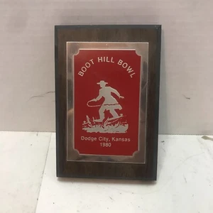 Vintage ￼boot Hill bowl dodge city Kansas 1980 Wall Decoration￼ - Picture 1 of 2