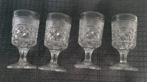 Anchor Hocking Wexford Claret Wine Goblet 5 3/8" Tall 2 3/8" Wide Set Of 4 - Bild 1 von 12