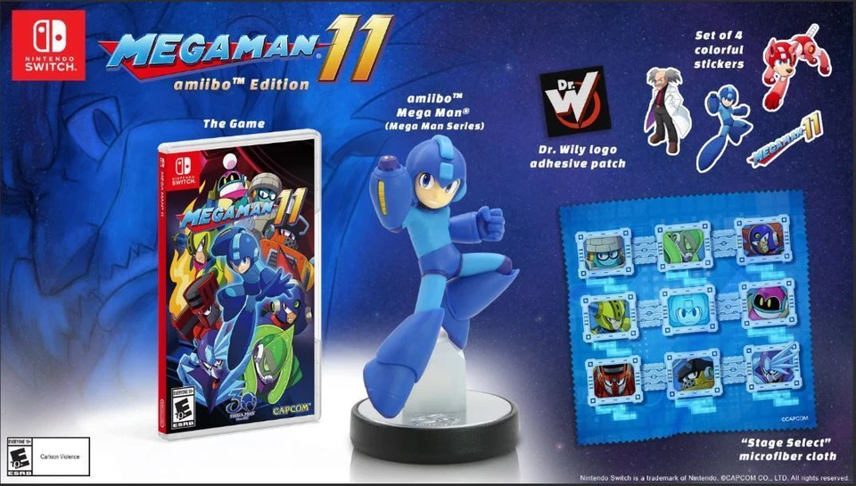 Mega Man 11 Amiibo Edition (Nintendo Switch, 2018)