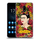 Official Frida Kahlo Red Florals Soft Gel Case For Nokia Phones 1
