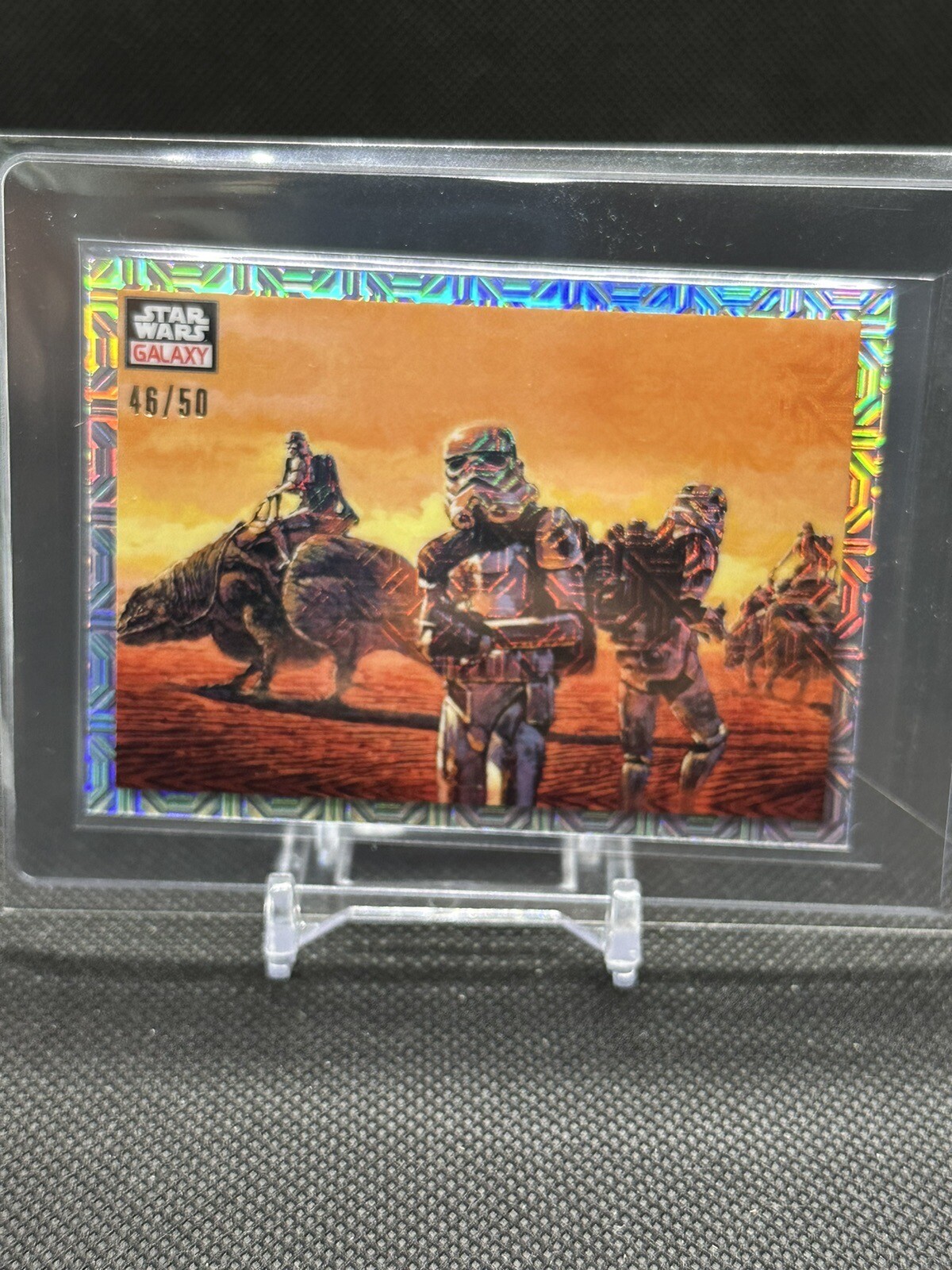 2023 Topps STAR WARS Chrome Galaxy SANDTROOPERS #85 MOJO REFRACTOR 46/50