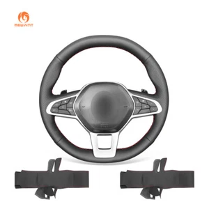 DIY PU Leather Steering Wheel Cover for Renault Clio 5 (V) Zoe Captur 2019 2020 - Picture 1 of 10