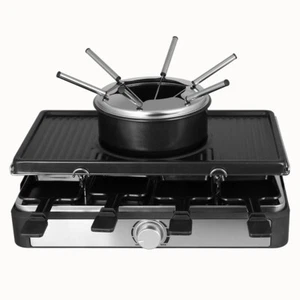 3in1 Raclette, Grill und Fondue-Set Emerio RG-124930 Kombi-Gerät 1300 Watt - Bild 1 von 6