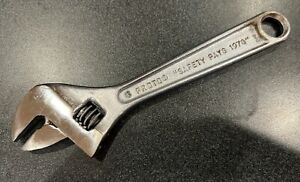 Vintage Proto 6" Adjustable Wrench "Safety Pays 1978" Georgia Pacific Award 