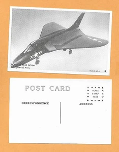 Douglas XF4D SKYRAY JET FIGHTER US NAVY POSTKARTE 3 1/2 X 5 1/2" - Bild 1 von 1