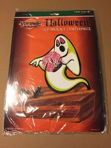 VINTAGE RETRO BEISTLE HALLOWEEN 3-D SPOOKY CENTERPIECE 2 SIDED 12.75" 1975, 2019 - Picture 1 of 3