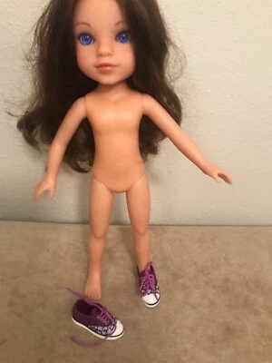 "Zapatillas deportivas con estampado de calaveras moradas para muñecas de 14"" corazones 4 corazones" Foto 1 de 4