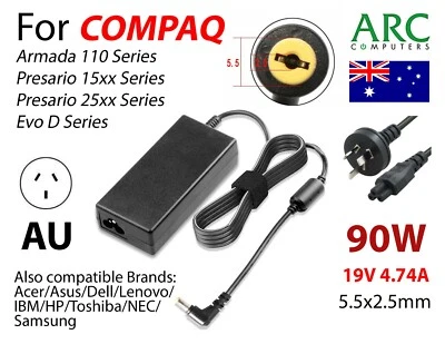 Laptop Power Adapter Charger Fr HP Compaq Armada 110 Presario 1500 Presario 2500 - image 1 of 4