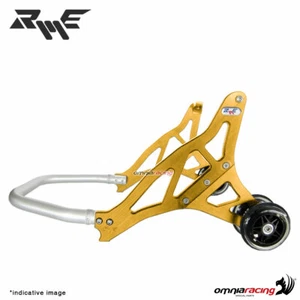 Robby Moto gold ergal front stand + Adjustable supports - Picture 1 of 5