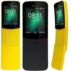 New Nokia 8110 4G TA-1059 Unlocked 4GB +512MB Dual Sim Slider phone New Sealed - Picture 1 of 7