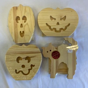 NEW Vintage Walnut Hollow LUMINARY Halloween Paint or Stain Cat Jack-O-Lantern - Picture 1 of 10