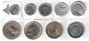 ALGERIA SET 1992 / 2018 9 coins (1/4, 1/2, 1, 2, 5, 10, 20, 50, 100 DINARS) UNC - Picture 1 of 5