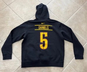 Jayden Daniels Washington Commanders Nike Sweatshirt Club Jersey Hoodie Mens L - Picture 1 of 9