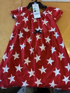 Carter's Child of Mine Baby Girl Patriotic Stars 2-Piece Dress Set Size 12M/New - Picture 1 of 4