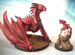 Red Dragon Red Dragon Hatchling Pro Painted D&D Nolzur's Marvelous Minis s590 - Picture 1 of 4