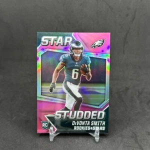 2021 Panini Rookies & Stars Devonta Smith Pink Prizm Star Studded Rookie /75 WR - Picture 1 of 2