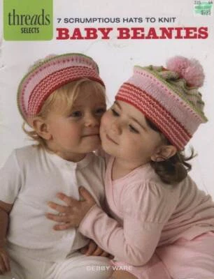 CUTE BABY BEANIES 7 SCRUMPTIONS HATS TO KNIT - Image 1 of 2