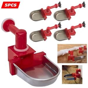 Tazas de riego de relleno automático de pollo rojo totalmente automáticas para pollos de codorniz (paquete de 5 tazas) - Imagen 1 de 7