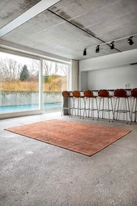 9199 ZA COPPER Structures Baobab collection - High Quality Plain Structured Rugs - Picture 1 of 10