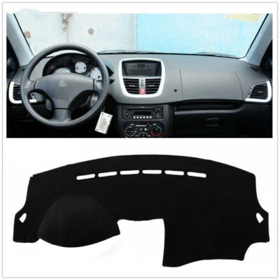 Car Black Dashboard Cover Pad Mat For Peugeot 207 2010 2012-2013 Left Drive Car - Image 1 of 4