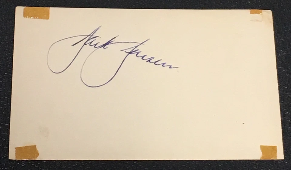 JACKIE JENSEN SIGNED AUTOGRAPHED 3X5 INDEX CARD 1950 NEW YORK YANKEES (d.1982) - Image 1 of 1