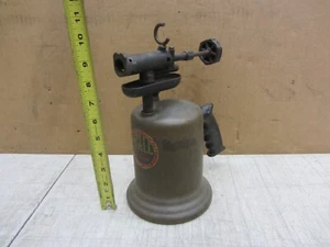VTG ANTIQUE COLLECTIBLE WALL SUPERIOR PUMP UP BRASS BLOW-TORCH STEAM PUNK - Picture 1 of 14