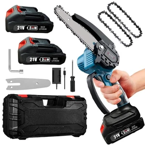 Mini Chainsaw, 6-Inch Portable Electric Chainsaw Cordless, Handheld Small Cha... - Picture 1 of 7