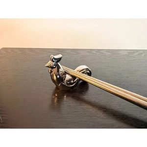Huhn Hahn Chinesisch Edelstahl Essstäbchen Rest Ständer Utensil - Bild 1 von 5