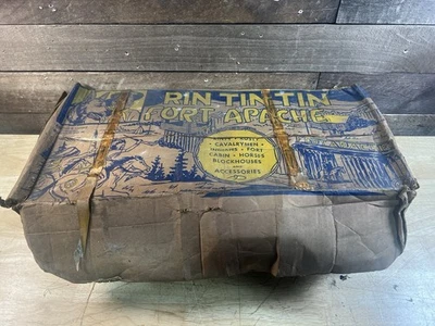 Vintage 1956 Marx Toys Rin Tin Tin Fort Apache Playset with Box - Image 1 of 4