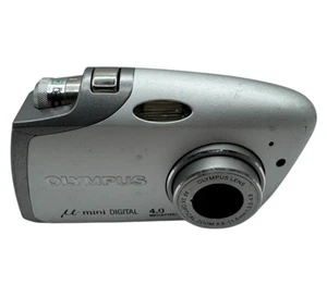Olympus µ-mini Digital Camera 4MP Silver Untested No Battery - Picture 1 of 6