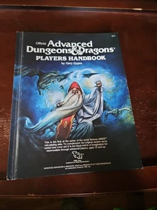 D&D 1980 Advanced Dungeons & Dragons TSR Players Handbook Gary Gygax 6th Print - Picture 1 of 9
