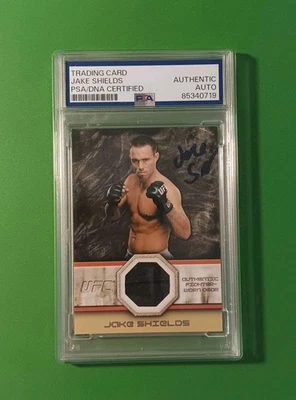 2011 Topps UFC Jake Shields Auto Relic PSA/DNA Certified Authentic - Image 1 of 2