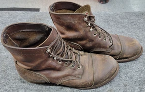 Red Wing Shoes Iron Ranger Heritage 8085 Men's Copper Rough Tough Size 10.5 - Imagen 1 de 14