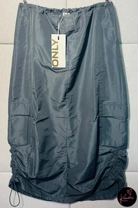 Only Olndeliah HW Cargo Parachute Skirt Size Small - Colour: Iron Gate - Picture 1 of 6
