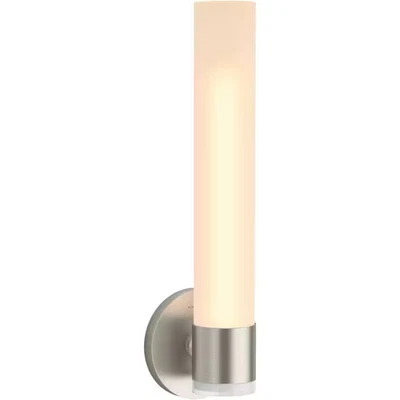 KOHLER Purist 1 Light Tube Brushed Nickel Indoor Bathroom Wall Sconce UL Listed - Image 1 of 4